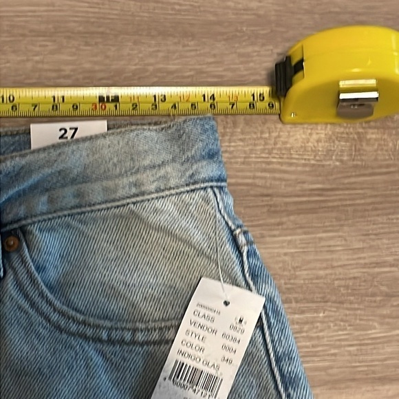 Pacsun Women’s Denim Shorts Size 27 Medium Wash 100% Cotton Distressed High Rise - Picture 7 of 13
